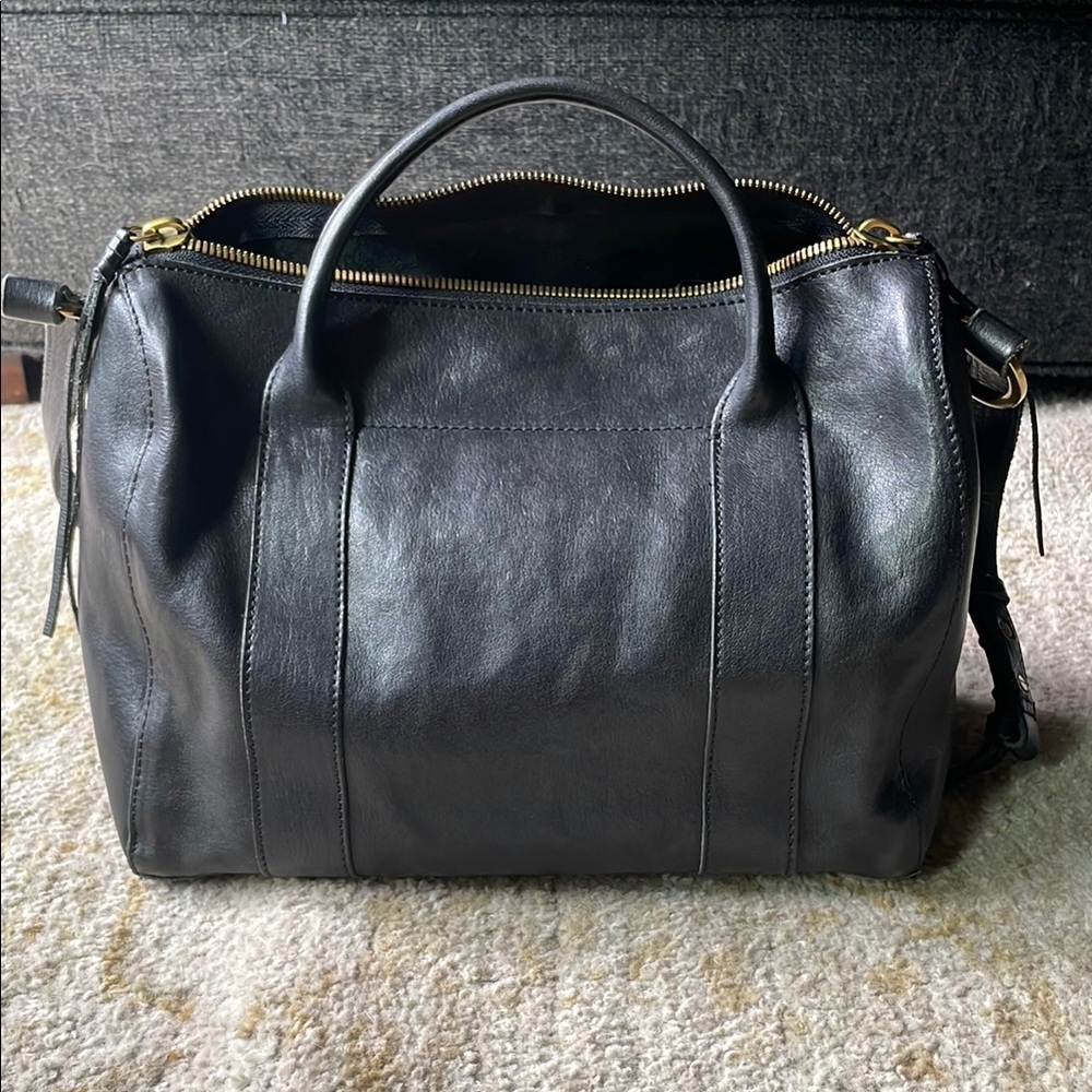 Madewell Black Soft Leather Crossbody Handbag